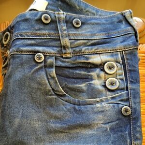 Columbian Jeans Button-Accent Jeans